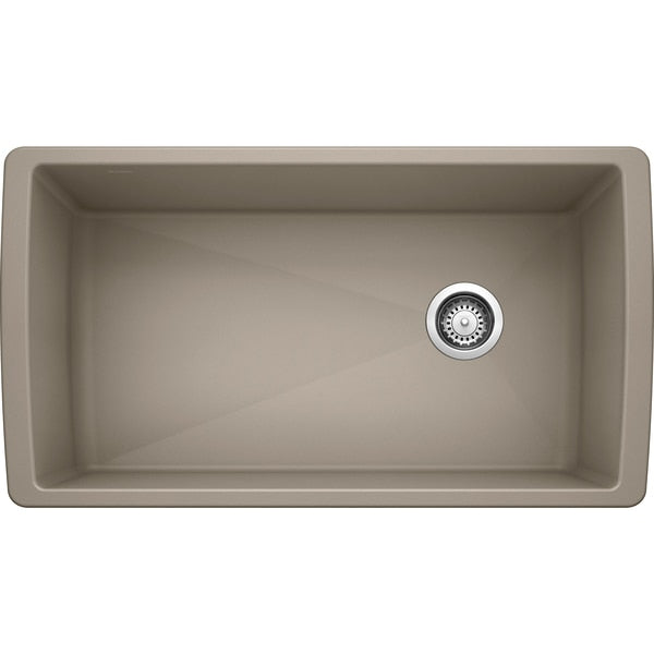 Diamond Silgranit Super Single Undermount Kitchen Sink - Truffle