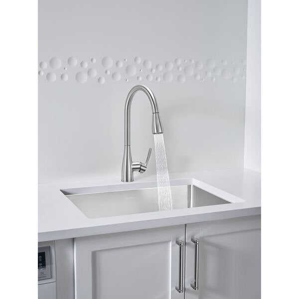 Atura Pull Down Dual Spray Kitchen Faucet 1.5 GPM - PVD Steel