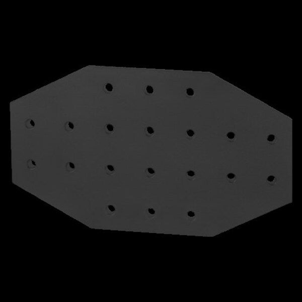 Black 15 S 20 Hole Cross Joining Plate