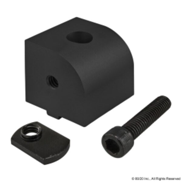 Black 15 S 90 Deg Rt Angle Living Nub