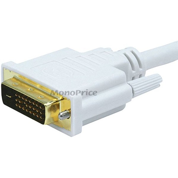 CPU Cord, Displayport/DVI, 15ft, White