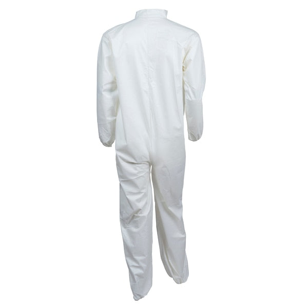 Collared Disposable Coveralls, 25 PK, White, KleenGuard A40, Zipper