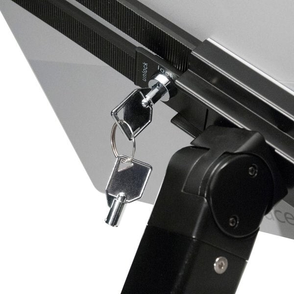 Universal Dual Security Kiosk Stand, Blk