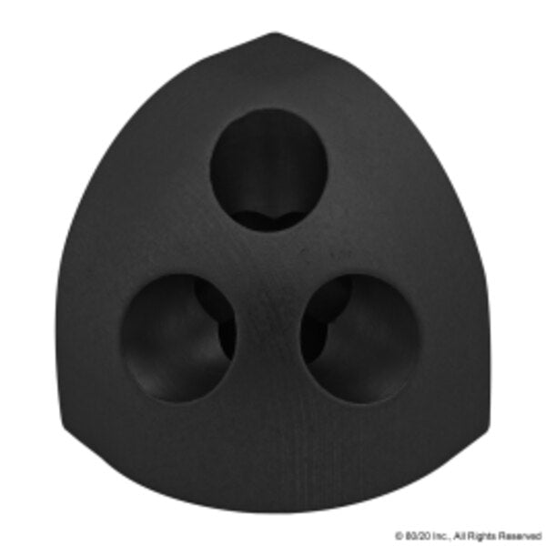 Black 15 S Rounded Tri Corner