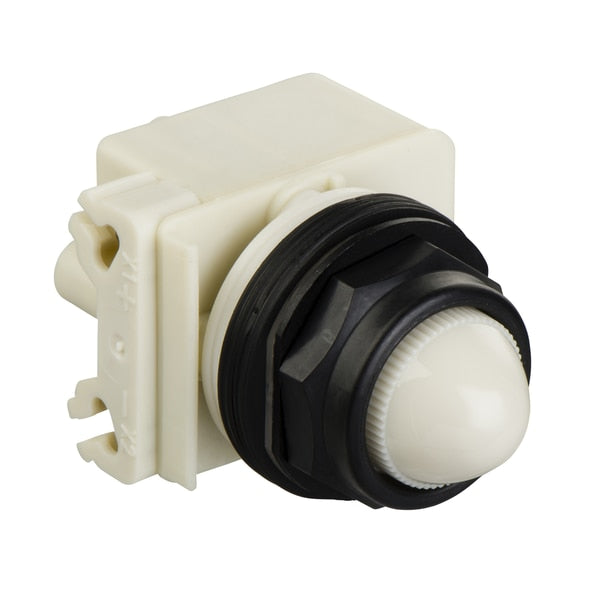 WHITE LED PILOT LIGHT 120V 30MM T-SKP