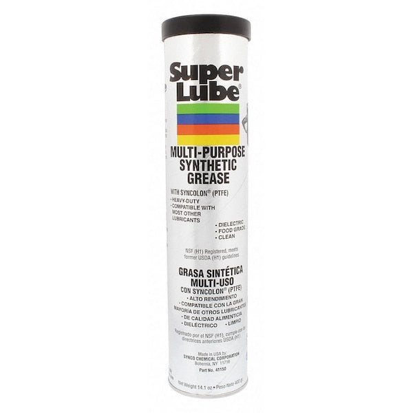 Multipurpose Synthetic Grease, H1 Food Grade, NLGI Grade 2, 14 oz