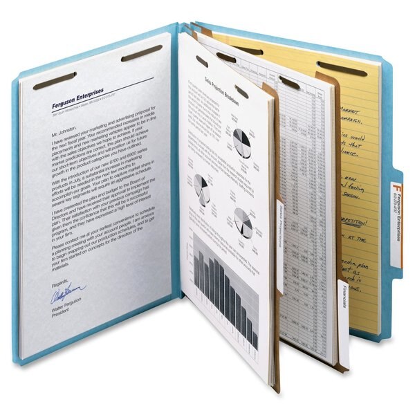 Folder, Classf, Ltr, 2 Div, Be, PK10