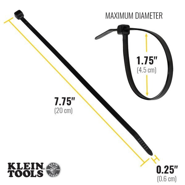 Cable Ties, 7.75-Inch, Black