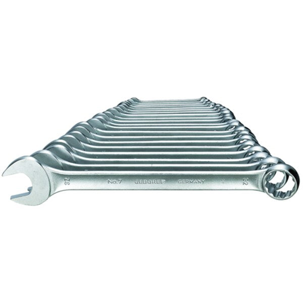 Combination Wrench Set, 20 pcs., 8-32mm, Wrench Head Sizes: 8mm to 32mm