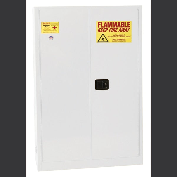 Flammable Liquid Safety Cabinet, White