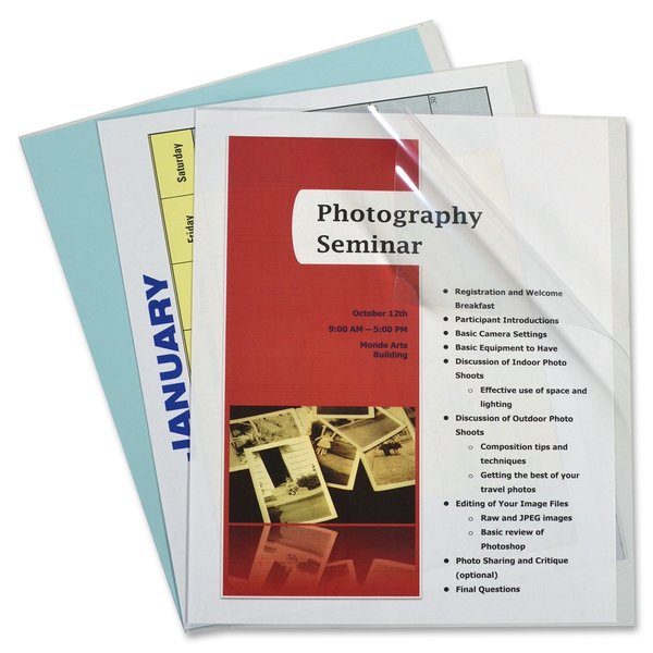 Report Cover, Vinyl, Clear, PK100