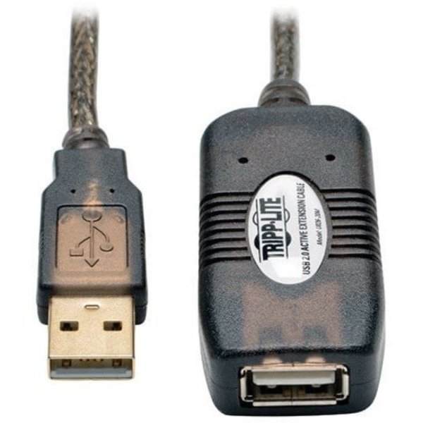 USB 2.0 Cable, Active Repeater, M/F, 20m
