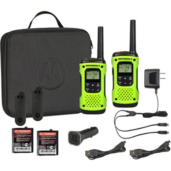 Two Way Radio, Green, NiMh or Alkaline, PK2