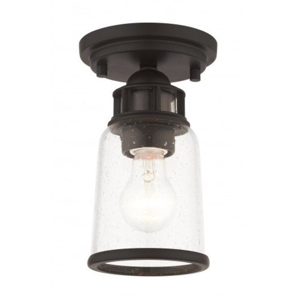 Bronze Flush Mount, 1 Light
