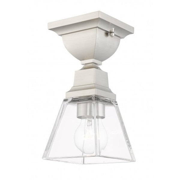 Brushed NickelFlush Mount, 1 Light