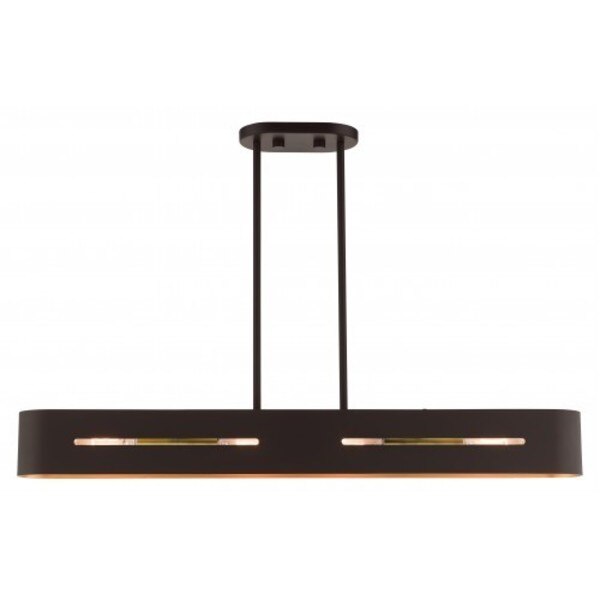 Bronze with Antique Brass Accents Linear