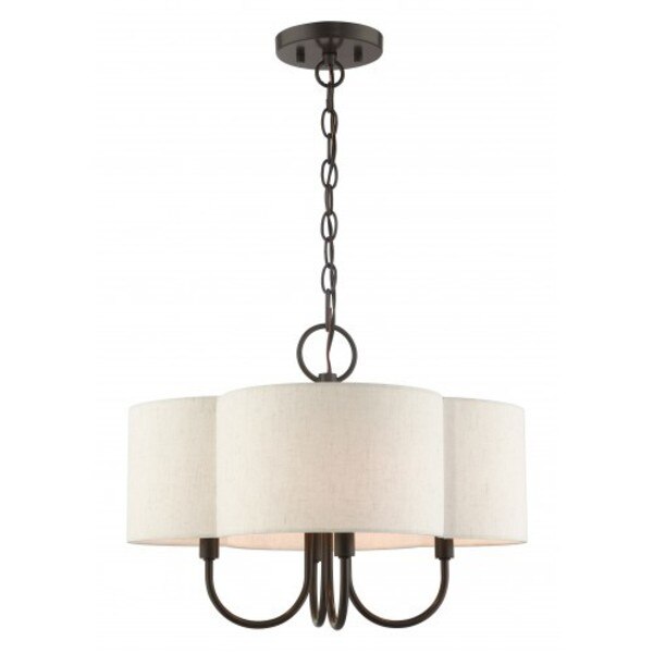 English BronzeChandelier, 4 Light
