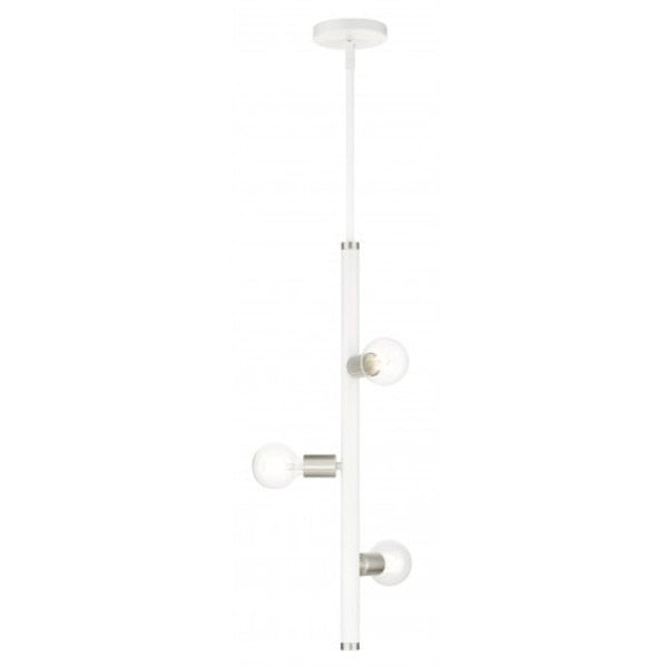 White Pendant, 3 Light