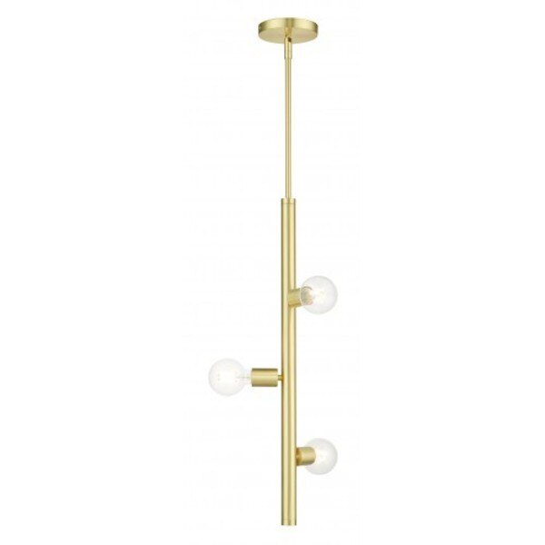 Satin BrassPendant, 3 Light