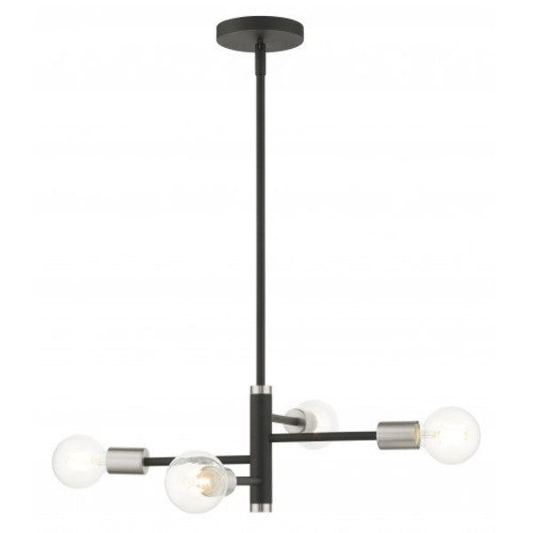 Black Chandelier, 4 Light