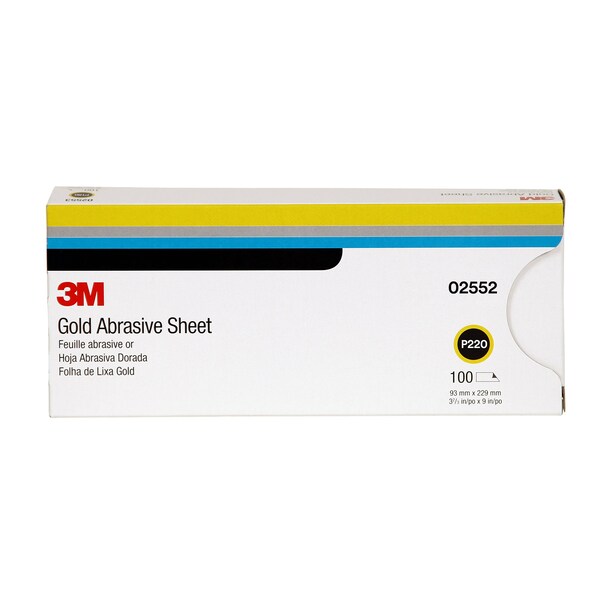 Productn ResiniteGoldSht 02552P220gr, PK5