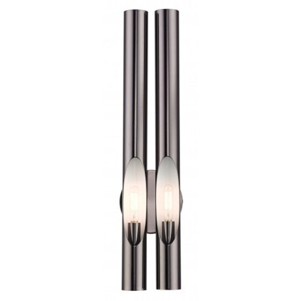 Black Chrome ADA Double Sconce, 2 Light