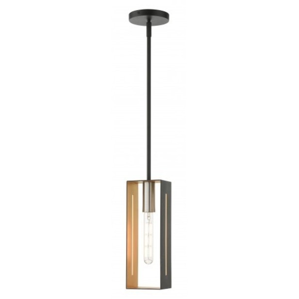 Textured Black with Brushed Nickel Accen