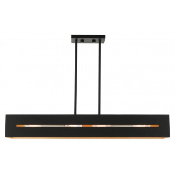 Textured Black with Brushed Nickel Accen