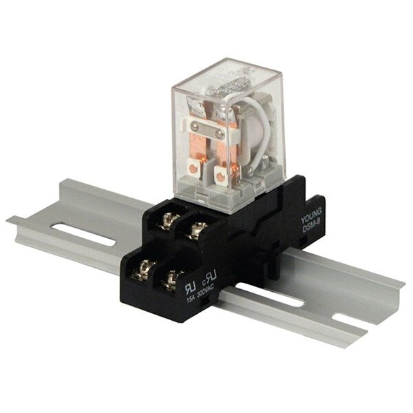 Din Rail Relay Module 24VDC 43Ma DPDT, Relay, -