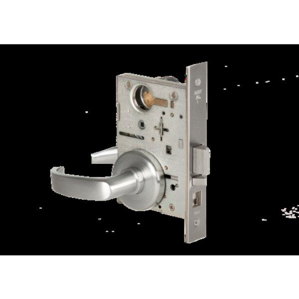 Mortise 45H Lock, Classroom, Lever, Rose, Satin Stainless, RH