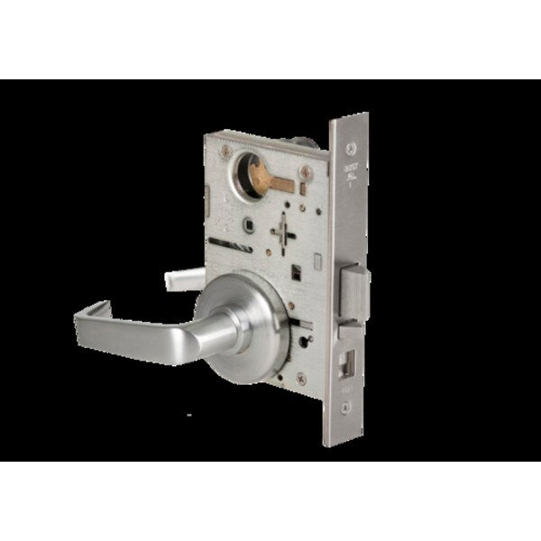 Mortise 45H Lock, Classroom, Lever, Rose, Satin Chrome, LH