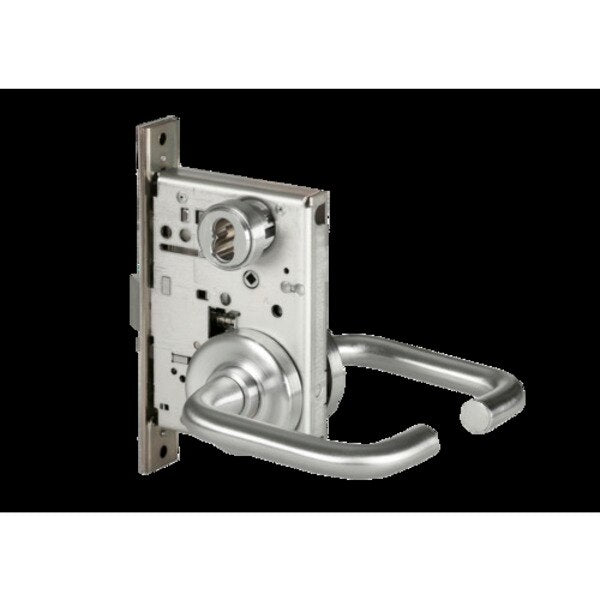 Mortise 45H Lock, Classroom, Lever, Rose, Satin Chrome, RH
