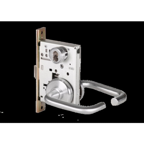 Mortise 45H Lock, Dormitory, Lever, Escutcheon, Sat Chr, RH