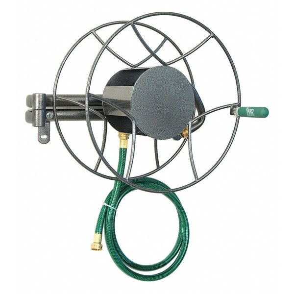 Garden Hose Hanger, Steel, 16 7/8 in W