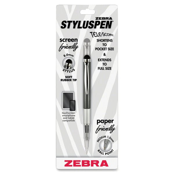 StylusPen Telescopic Ballpoint 1.0mm Slate Grey 1pk