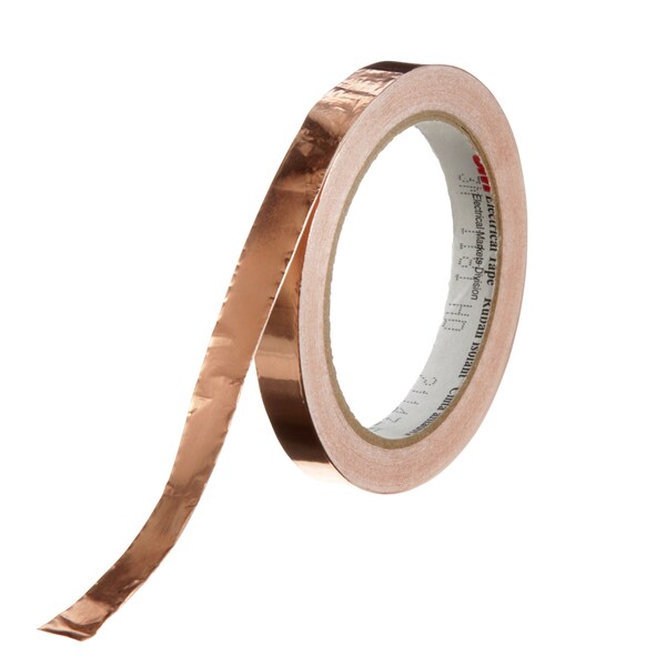 Foil Tape, 1/2 In. x 18 Yd., Copper, PK18