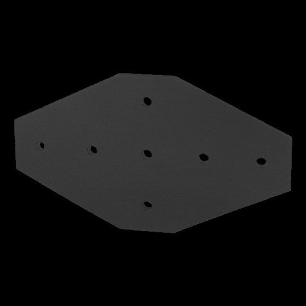 Black 45 S 7 Hole Cross Joining Plate