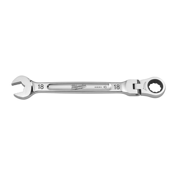 18mm Metric Flex Head Ratcheting Combination Wrench