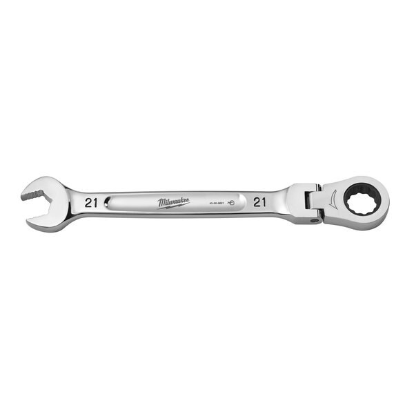 21mm Metric Flex Head Ratcheting Combination Wrench