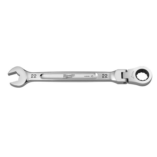22mm Metric Flex Head Ratcheting Combination Wrench