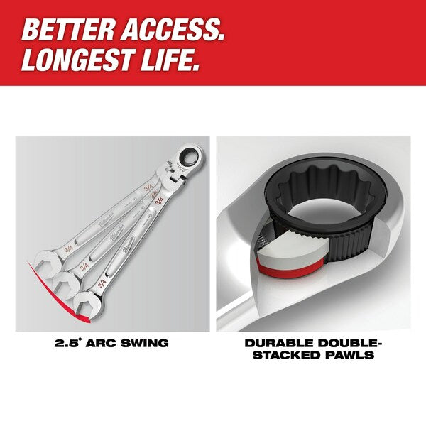 5/8 in. SAE Flex Head Combination Wrench