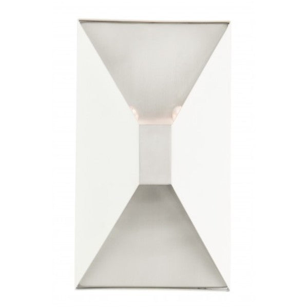 Textured White ADA Sconce, 2 Light