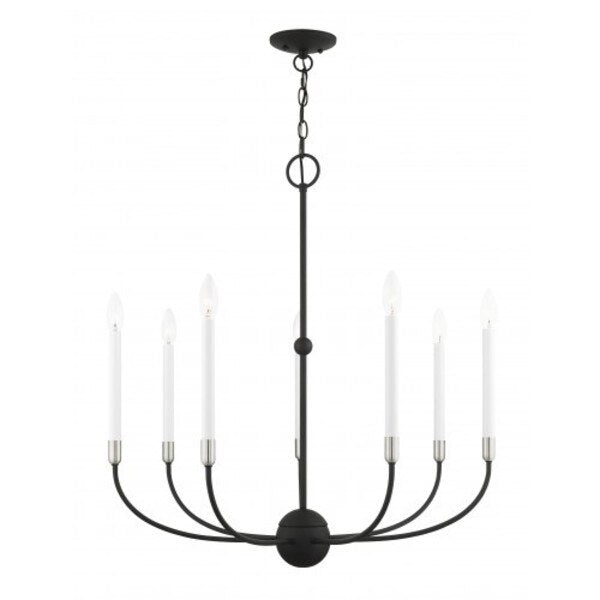 Black with Brushed Nickel Accents Chande