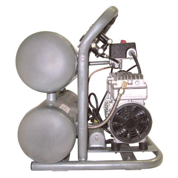 Ultra Quiet Oil-Free Industrial 4.6 gal 1-HP w/Al Tank