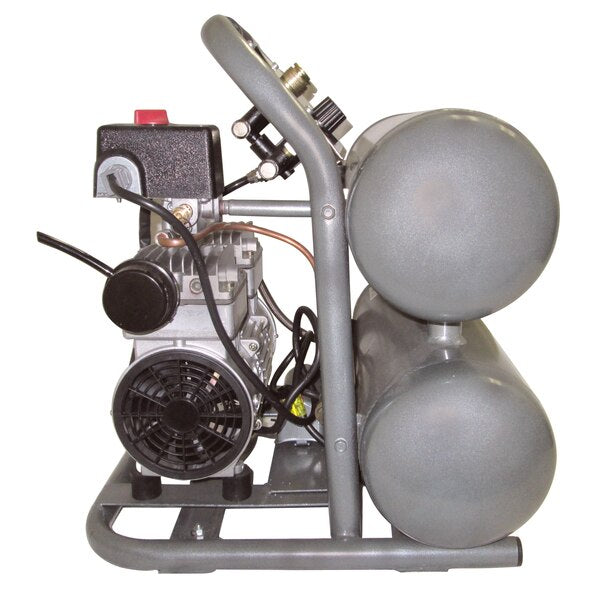 Ultra Quiet Oil-Free Industrial 4.6 gal 1-HP w/Al Tank