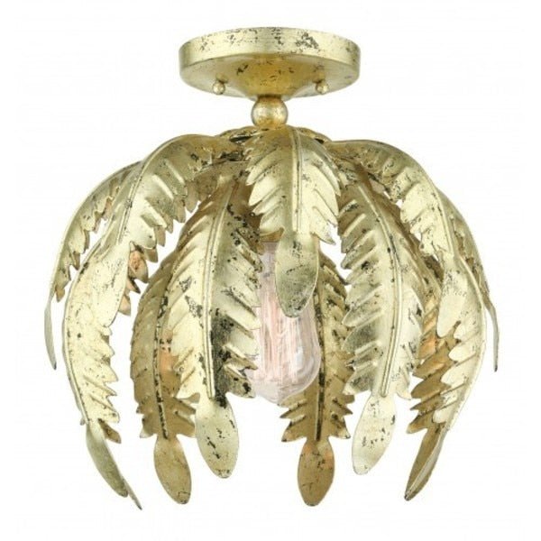 Winter Gold Semi Flush, 1 Light