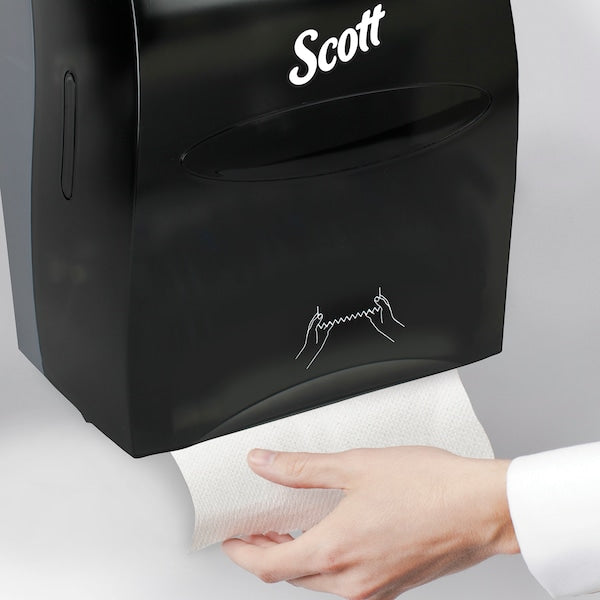Essentialâ¢ Manual Hard Roll Towel Dispenser (46253), Black, 12.63