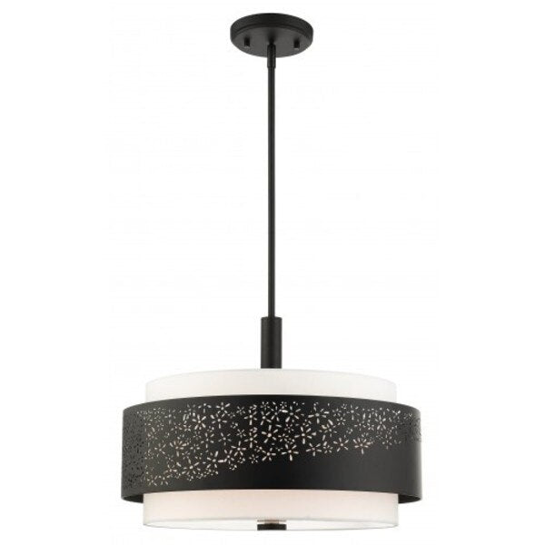 Black Chandelier, 4 Light