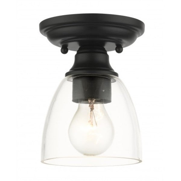 BlackFlush Mount, 1 Light
