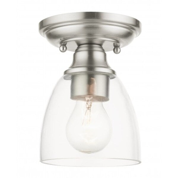 Brushed NickelFlush Mount, 1 Light